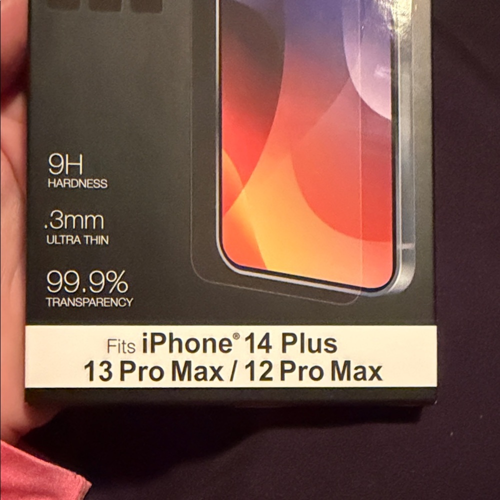 Tempered Glass Screen Protector for iPhone 14 Plus / 12 & 13 Pro Max /  (3 Pack) - Picture 3 of 7